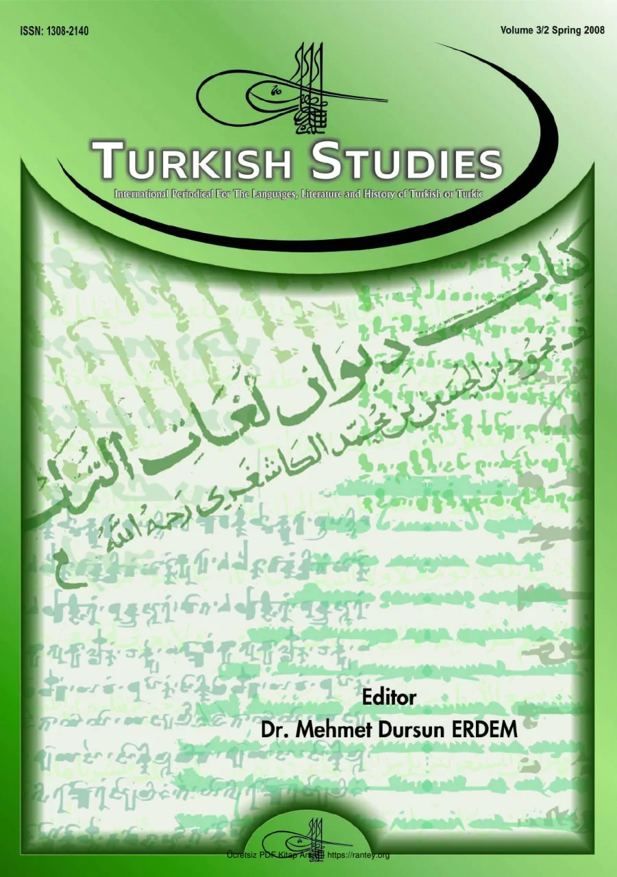 Turkish Studies Cilt 03 Sayı 02 kapak görseli