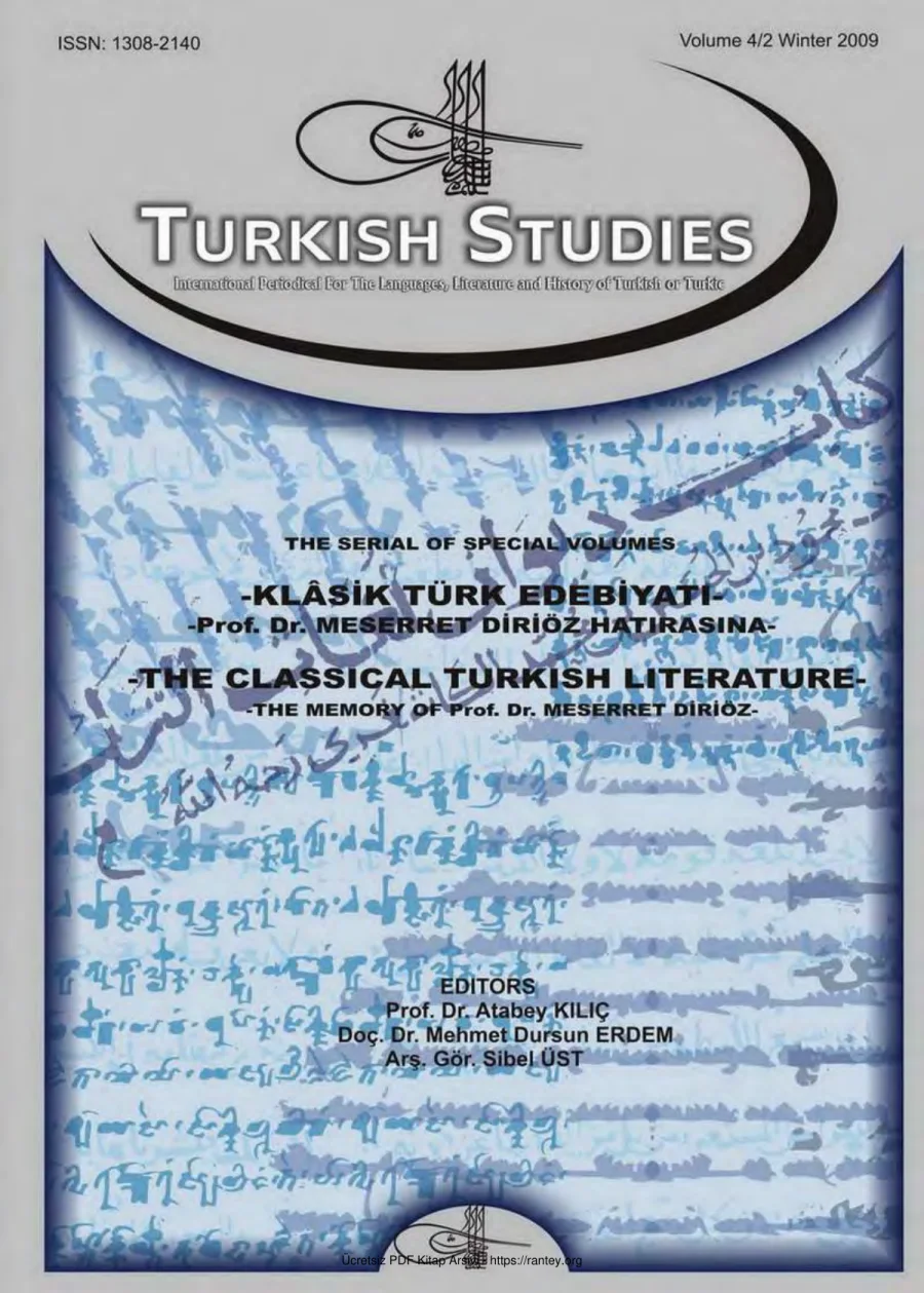 Turkish Studies Cilt 04 Sayi 02 kapak görseli