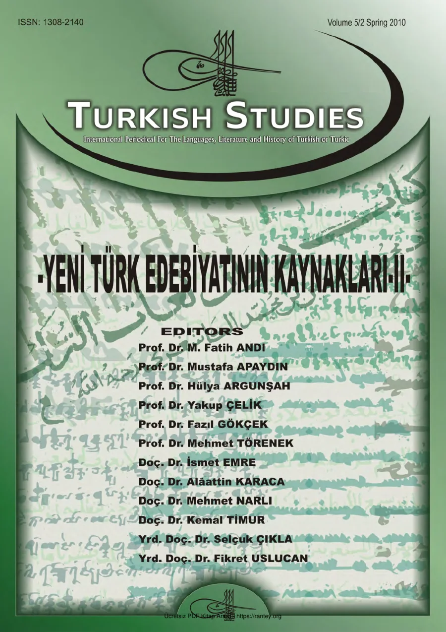 Turkish Studies Cilt 05 Sayi 02 kapak görseli