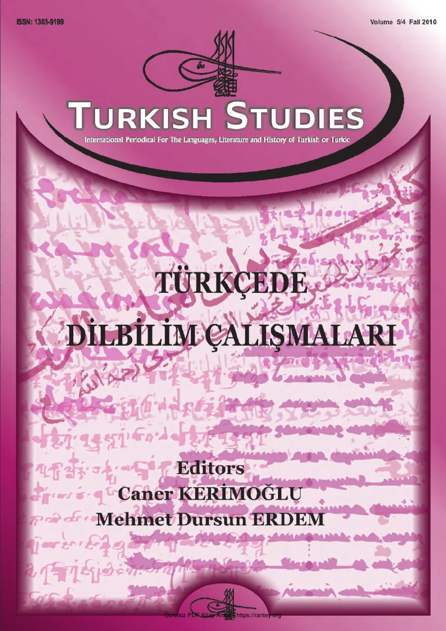 Turkish Studies Cilt 05 Sayi 04 kapak görseli