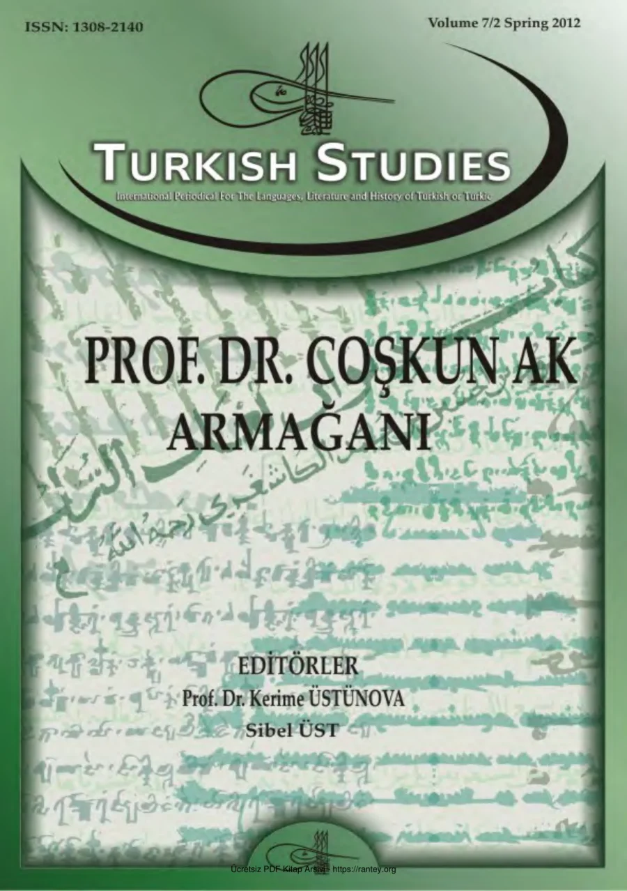 Turkish Studies Cilt 07 Sayi 02 kapak görseli