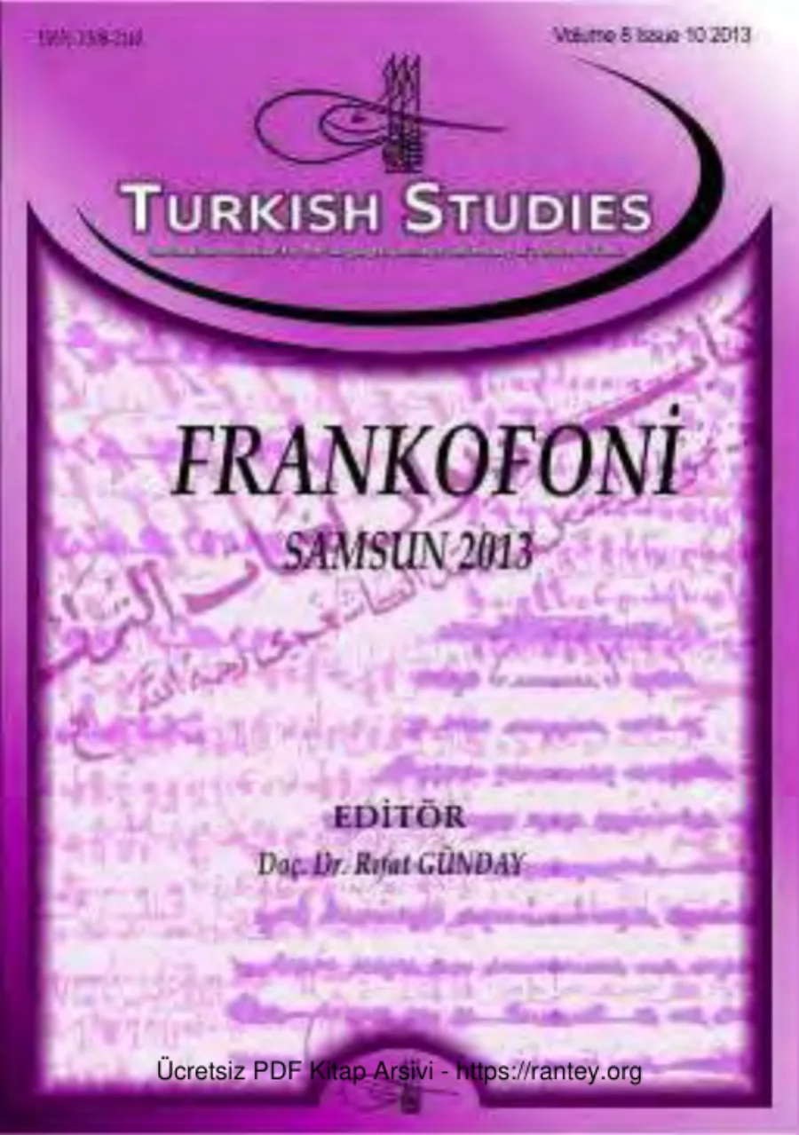 Turkish Studies Cilt 08 Sayi 10 kapak görseli
