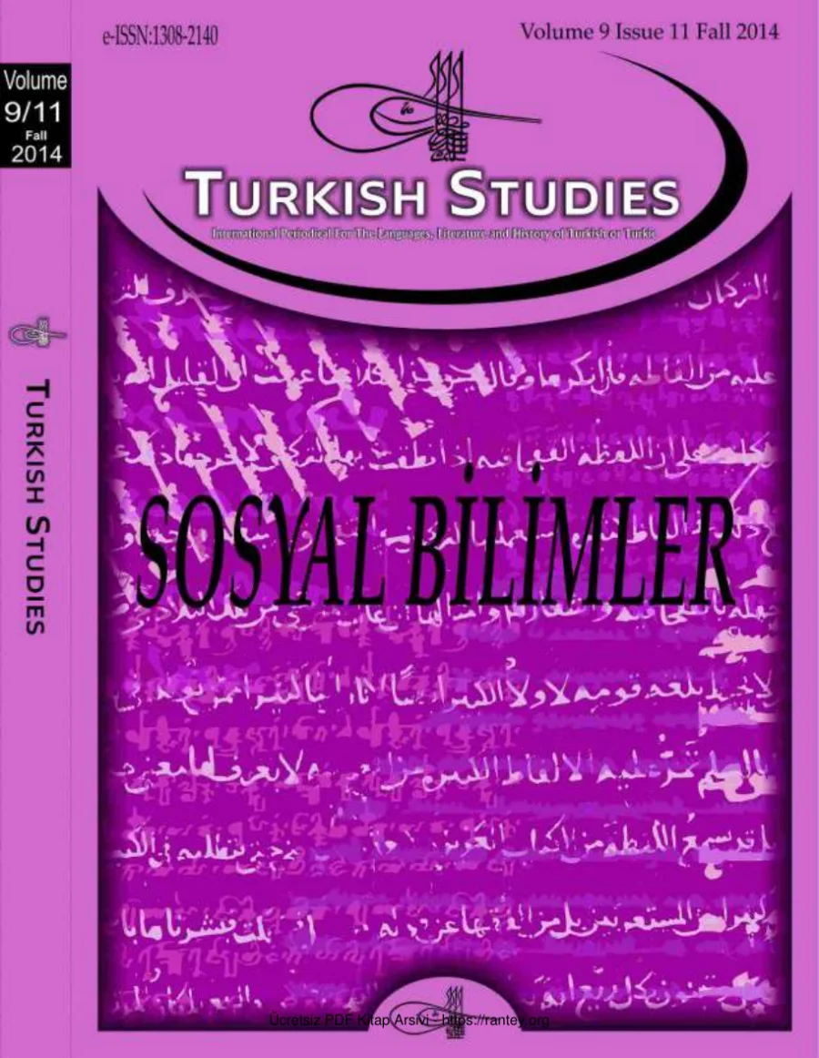 Turkish Studies Cilt 09 Sayı 11 kapak görseli