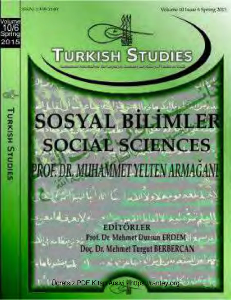 Turkish Studies Cilt 10 Sayı 06 kapak görseli