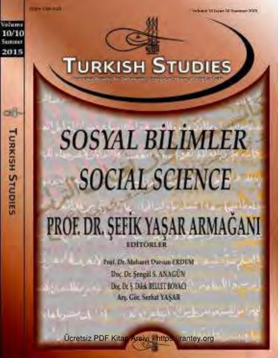 Turkish Studies Cilt 10 Sayı 10 kapak görseli