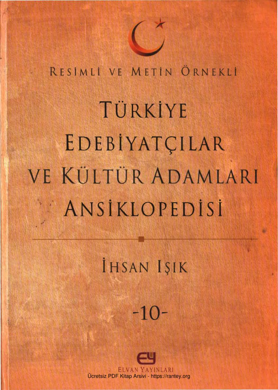 Türkiye Edebiyatçılar ve Kültür Adamları Ansiklopedisi Cilt 10 Elvan Yayınları kapak görseli