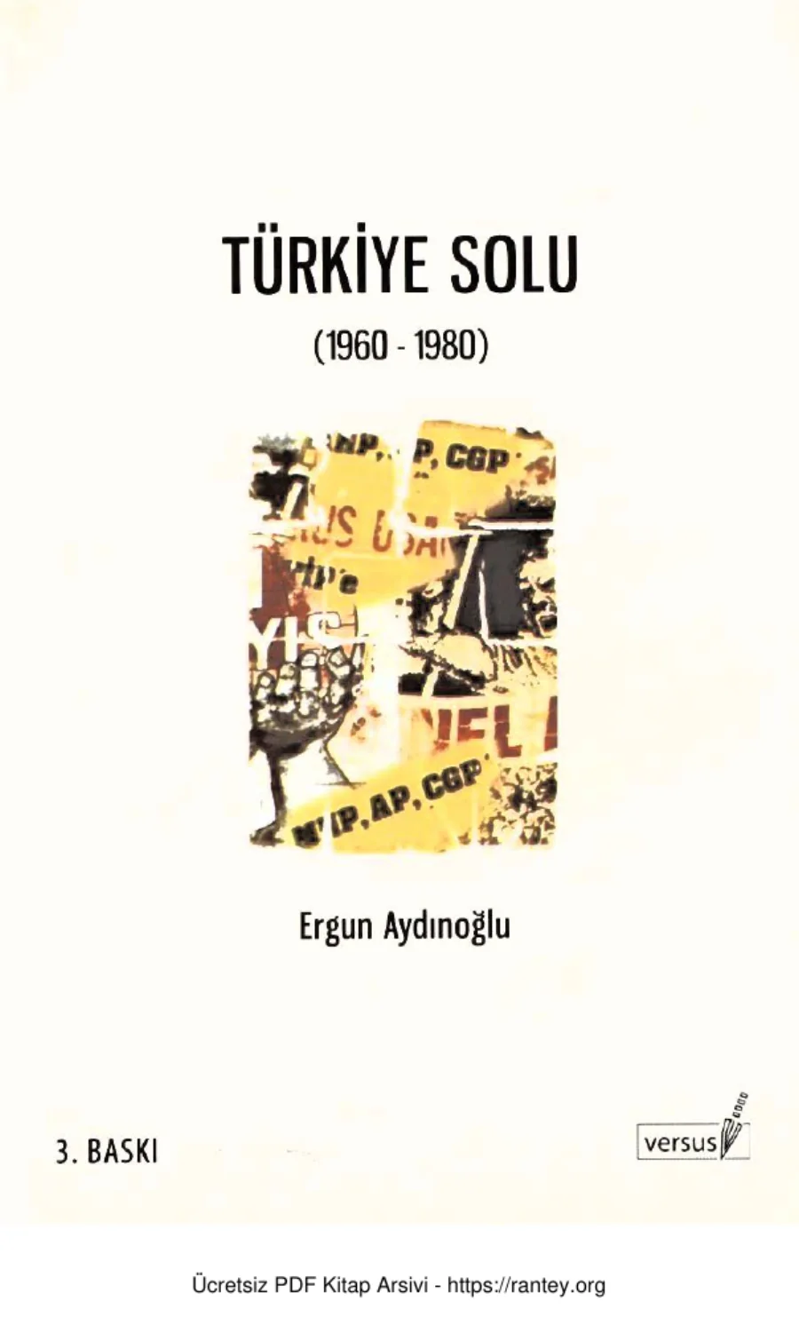 Türkiye Solu 1960 1980 Versus Yayınları kapak görseli