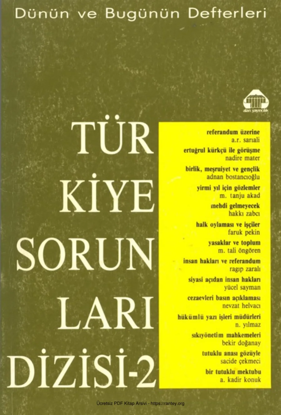 Türkiye Sorunları Dizisi 2 kapak görseli