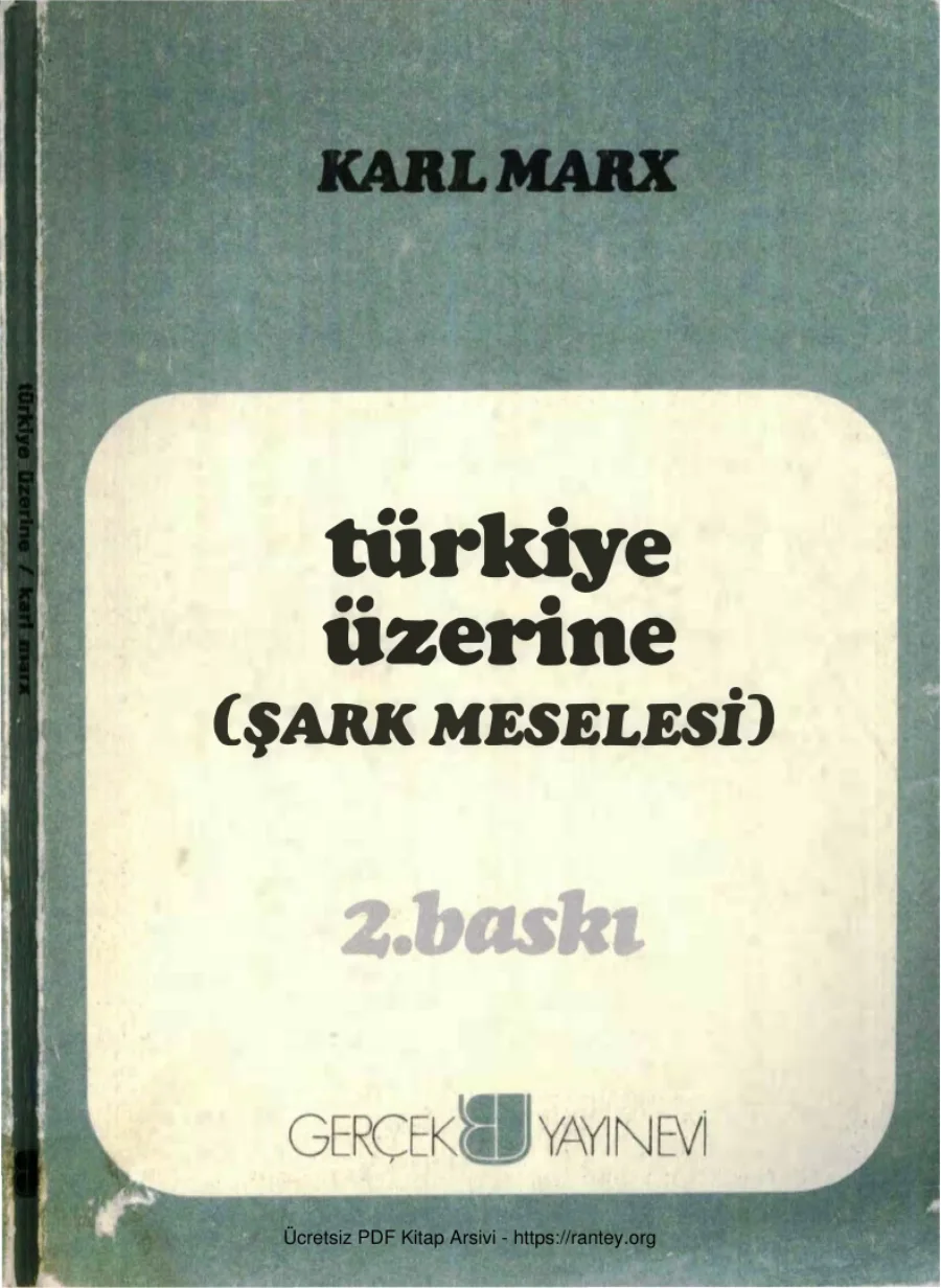Türkiye Üzerine kapak görseli