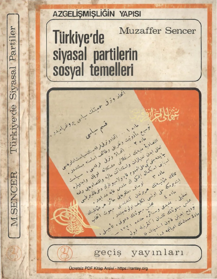 Türkiyede Siyasal Partilerin Sosyal Temelleri kapak görseli