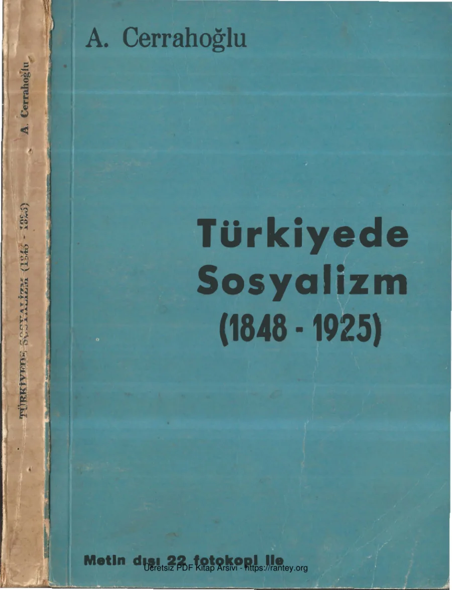 Türkiyede Sosyalizm 1848 1925 Hüsnütabiat Matbaası kapak görseli