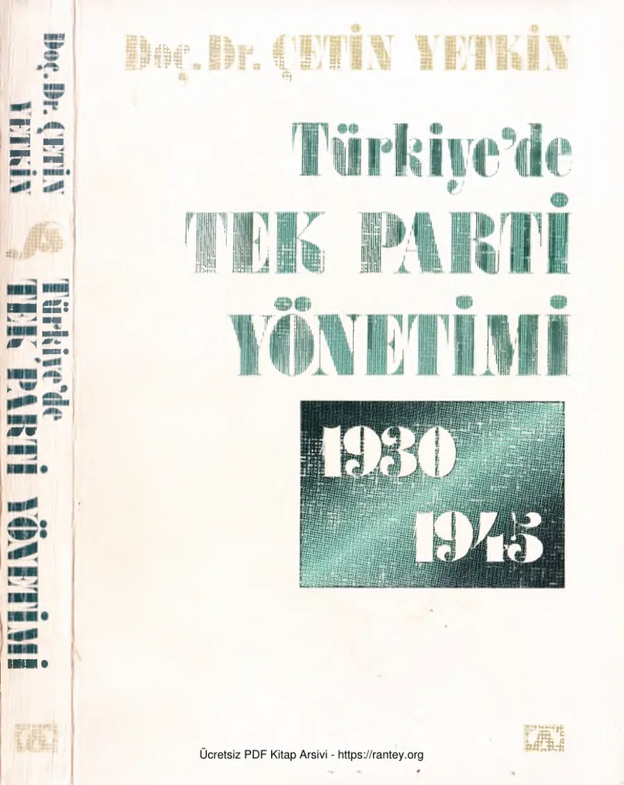Türkiyede Tek Parti Yönetimi 1930 1945 Altın Yayınları kapak görseli