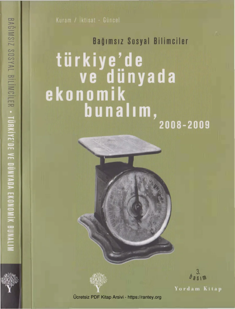 Türkiyede ve Dünyada Ekonomik Bunalım 2008 2009 kapak görseli