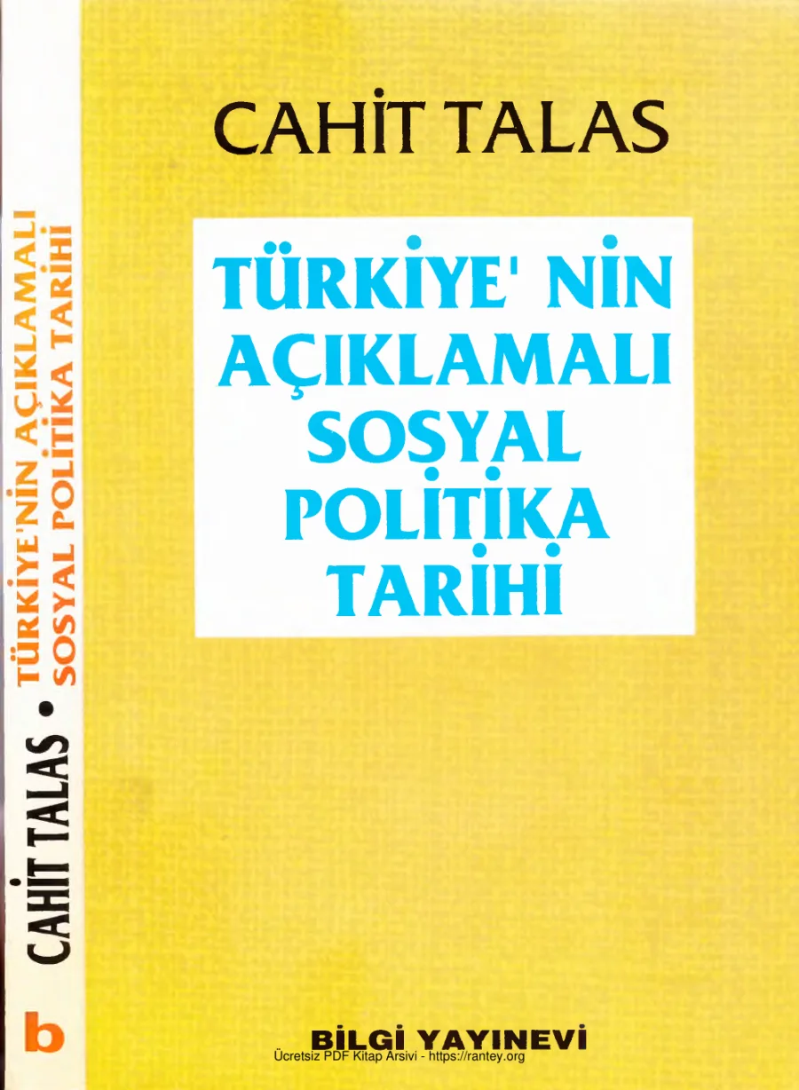 Türkiyenin Açıklamalı Sosyal Politika Tarihi kapak görseli