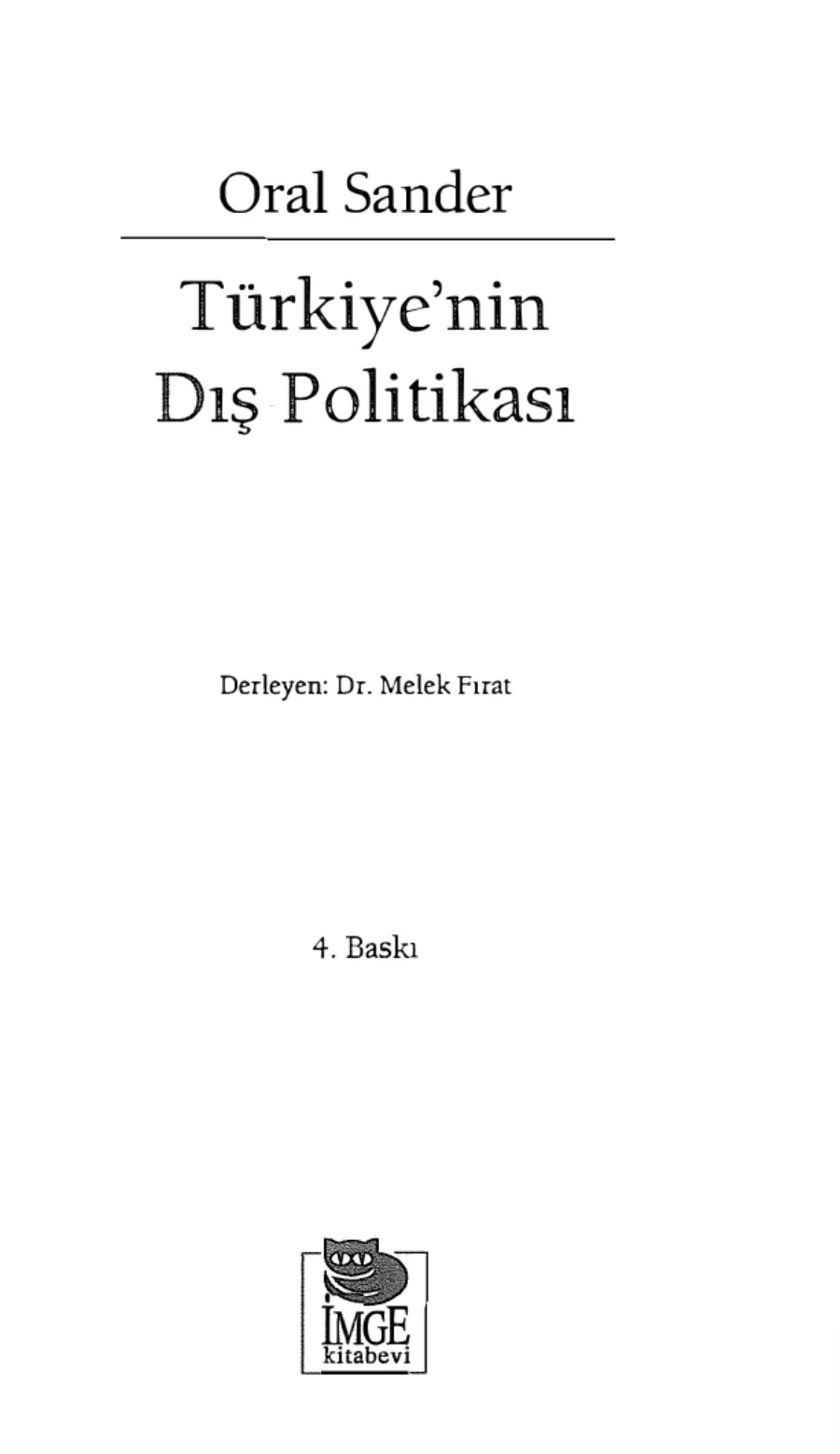 Türkiyenin Dış Politikası kapak görseli