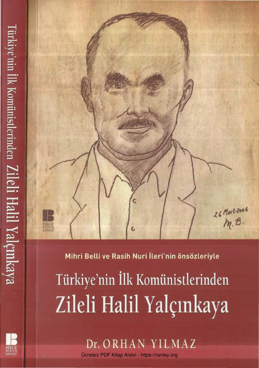 Türkiyenin İlk Komünistlerinden Zileli Halil Yalçınkaya kapak görseli