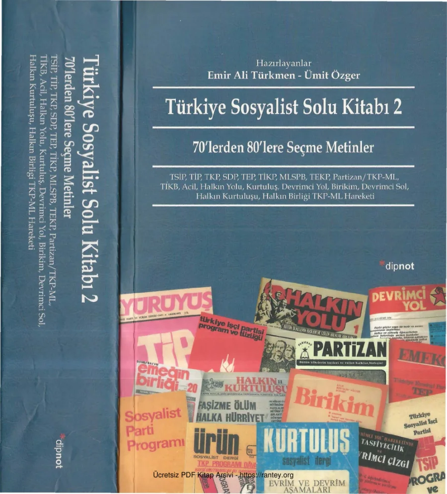 Türkmen Türkiye Sosyalist Solu Kitabı 2 kapak görseli
