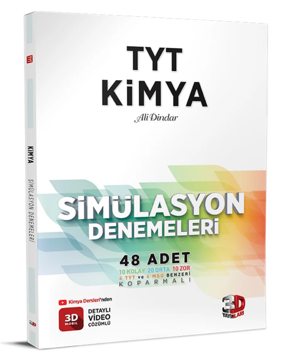 TYT 3D Kimya Denemeleri kapak görseli