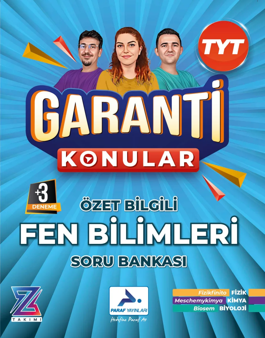 TYT Garanti Konular Fen Bilimleri Soru Bankası PDF kapak görseli
