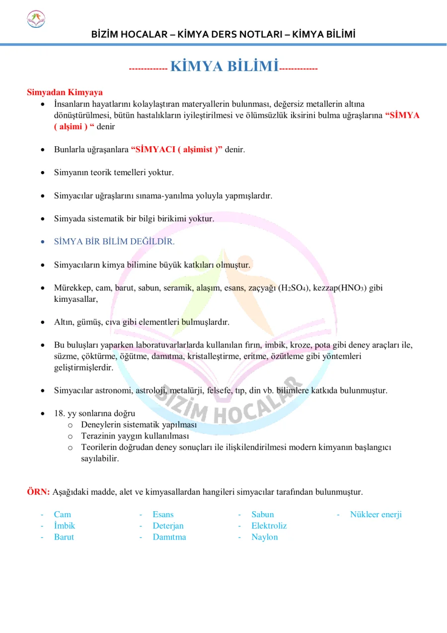 TYT Kimya PDF kapak görseli