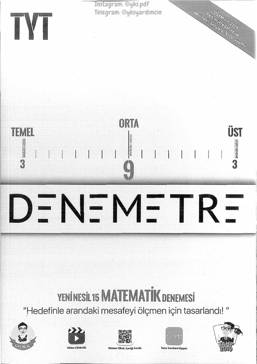 TYT Matematik Denemetre 12'li Deneme kapak görseli