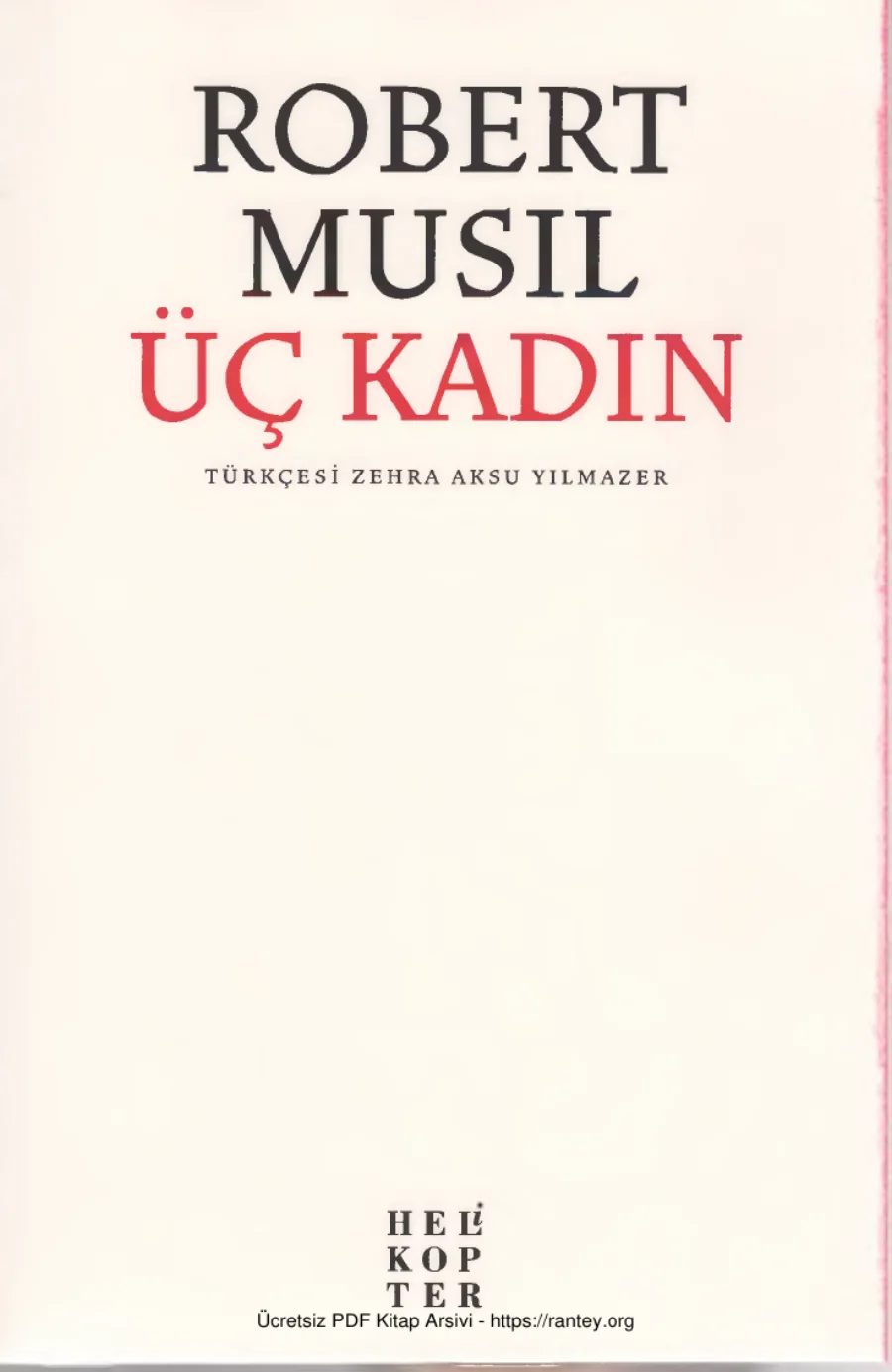 Üç Kadın kapak görseli