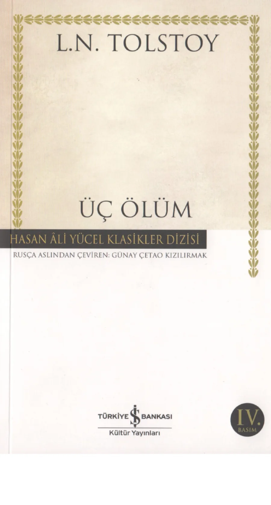 Üç Ölüm kapak görseli