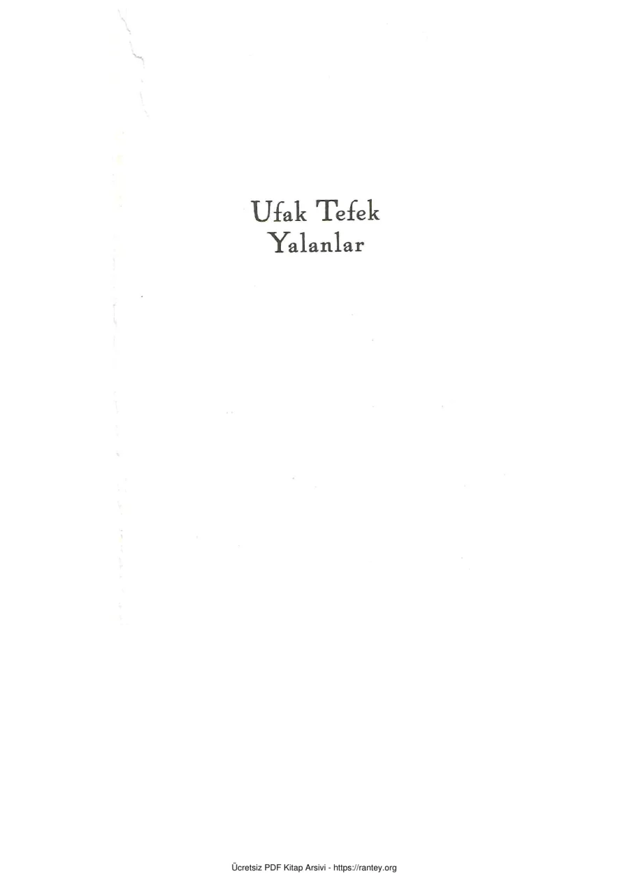 Ufak Tefek Yalanlar kapak görseli