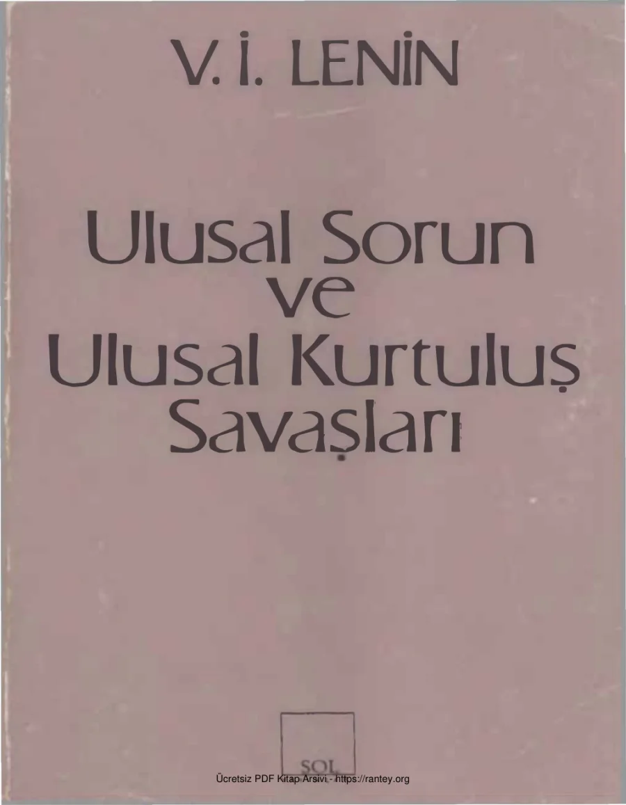 Ulusal Sorun ve Ulusal Kurtuluş Savaşları kapak görseli