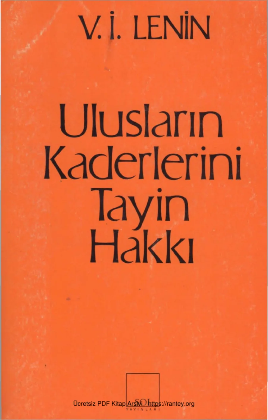 Ulusların Kaderlerini Tayin Hakkı kapak görseli