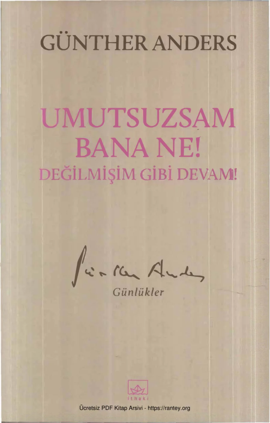 Umutsuzsam Bana ne kapak görseli