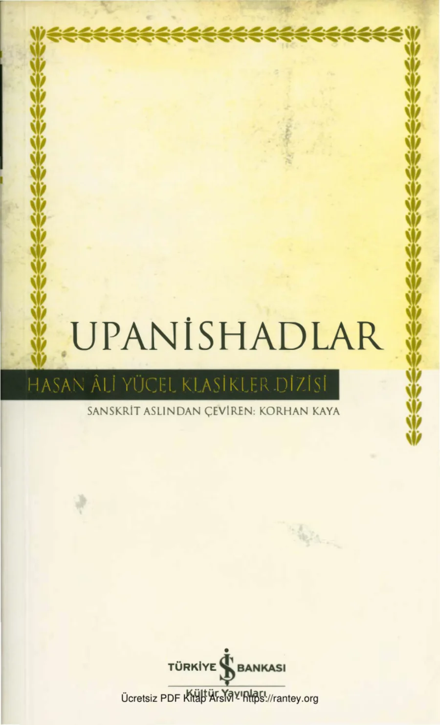 Upanishadlar İş Bankası Yayınları kapak görseli