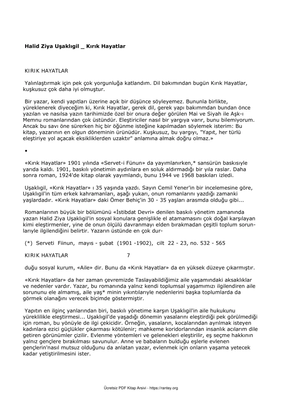 Usakligil Kirik Hayatlar kapak görseli