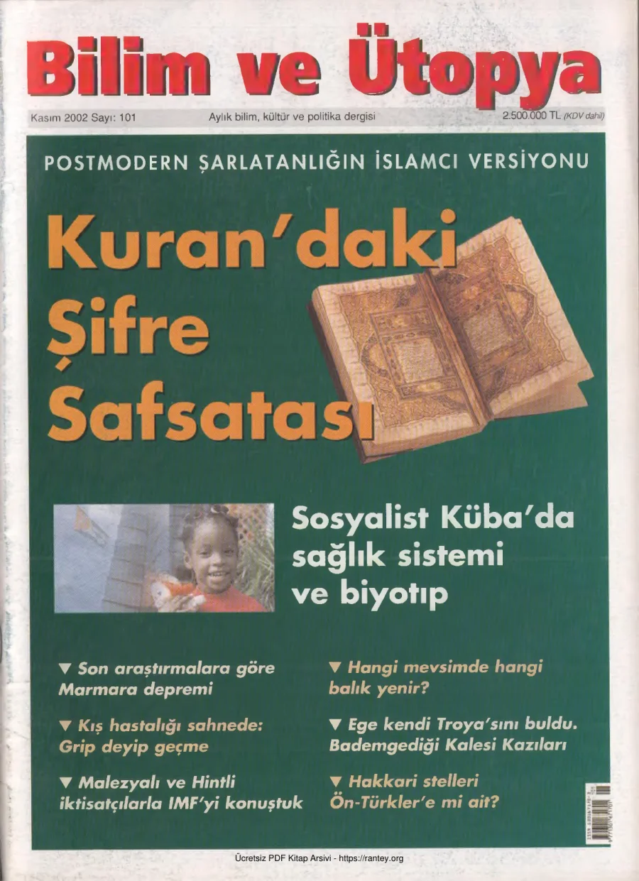 Ütopya Sayı 101 Kurandaki Şifre Safsatası kapak görseli