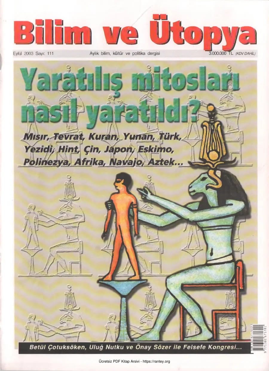Ütopya Sayı 111 Yaratılış Mitosları Nasıl Yaratıldı kapak görseli