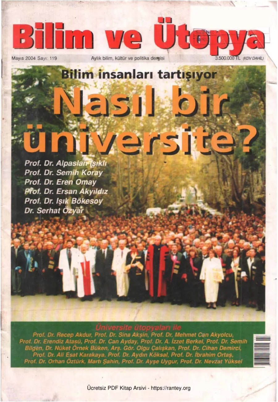 Ütopya Sayı 119 Nasıl Bir Üniversite kapak görseli