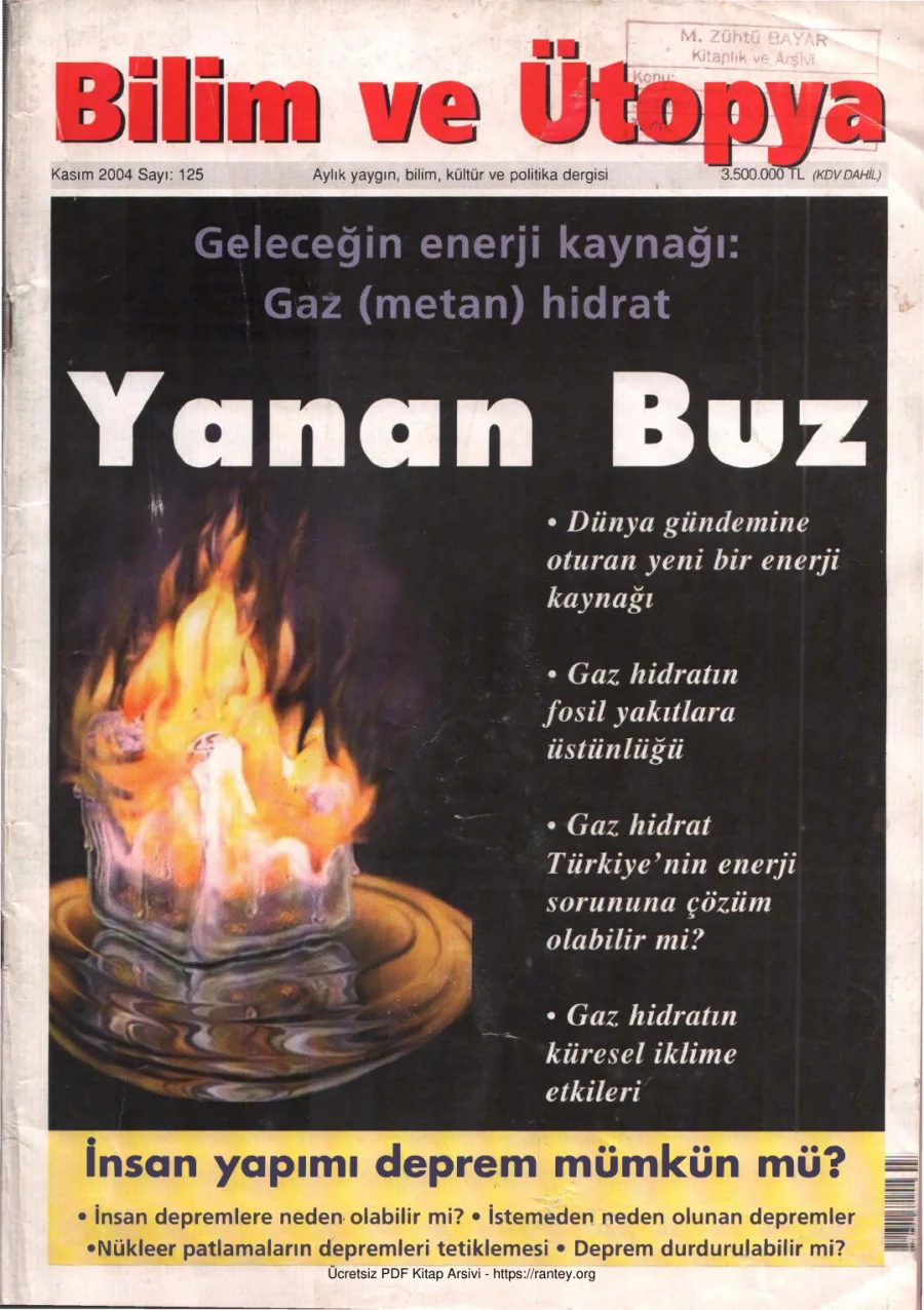 Ütopya Sayı 125 Yanan Buz kapak görseli