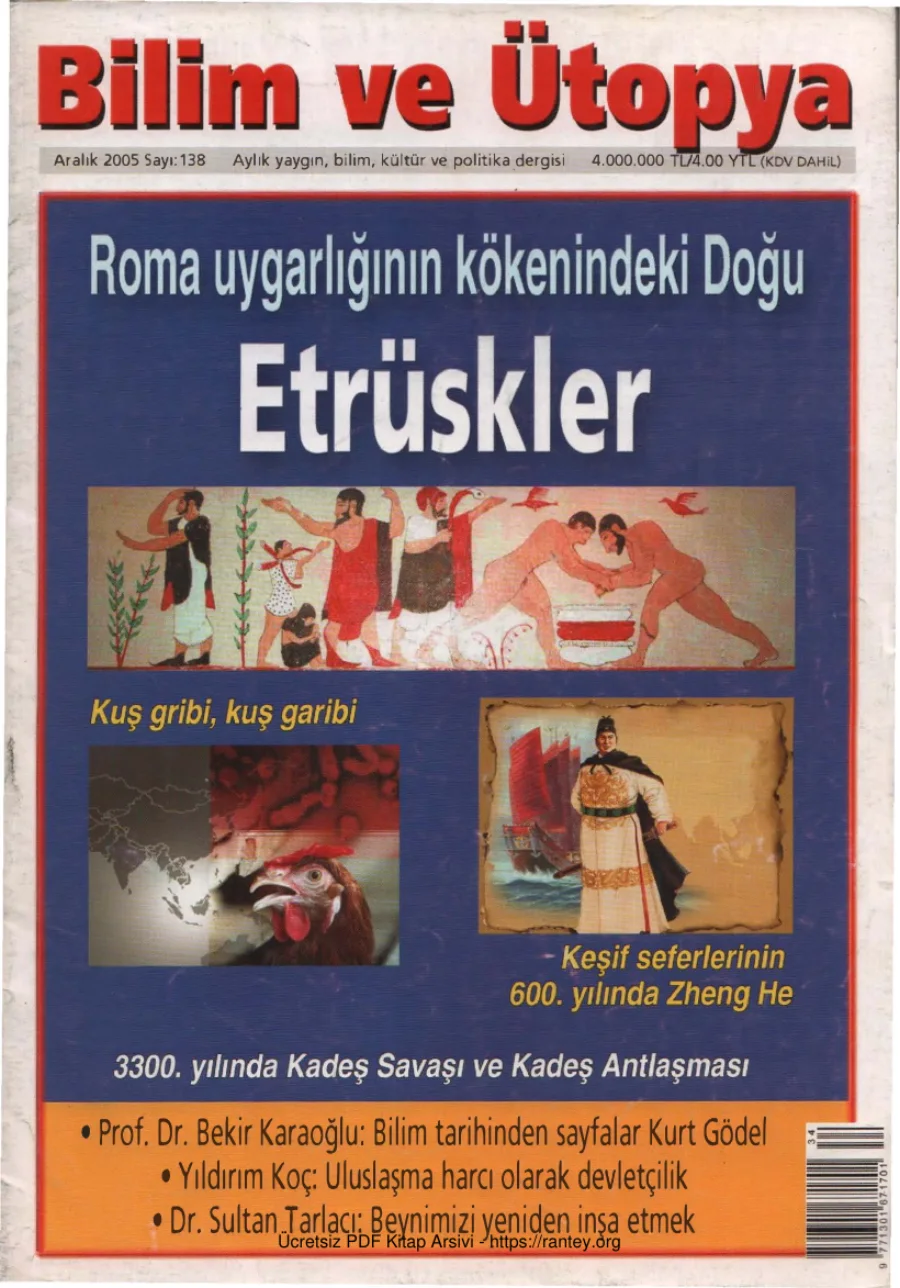Ütopya Sayı 138 Etrüskler kapak görseli