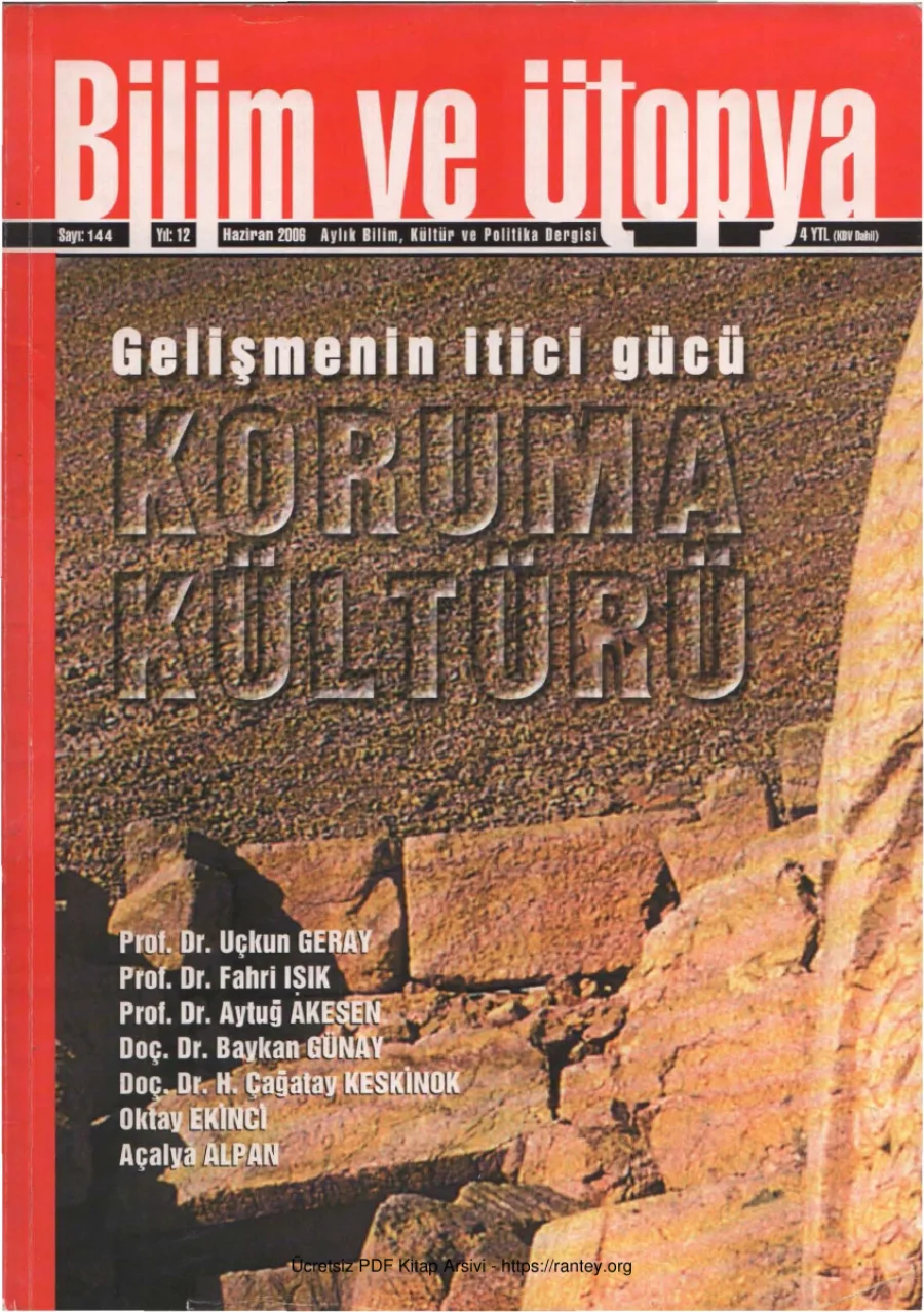 Ütopya Sayı 144 Koruma Kültürü kapak görseli