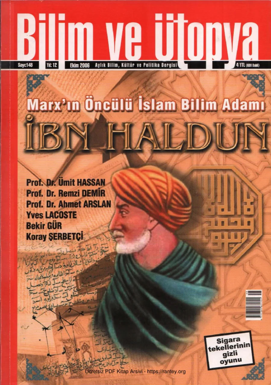 Ütopya Sayı 148 İbn Haldun kapak görseli