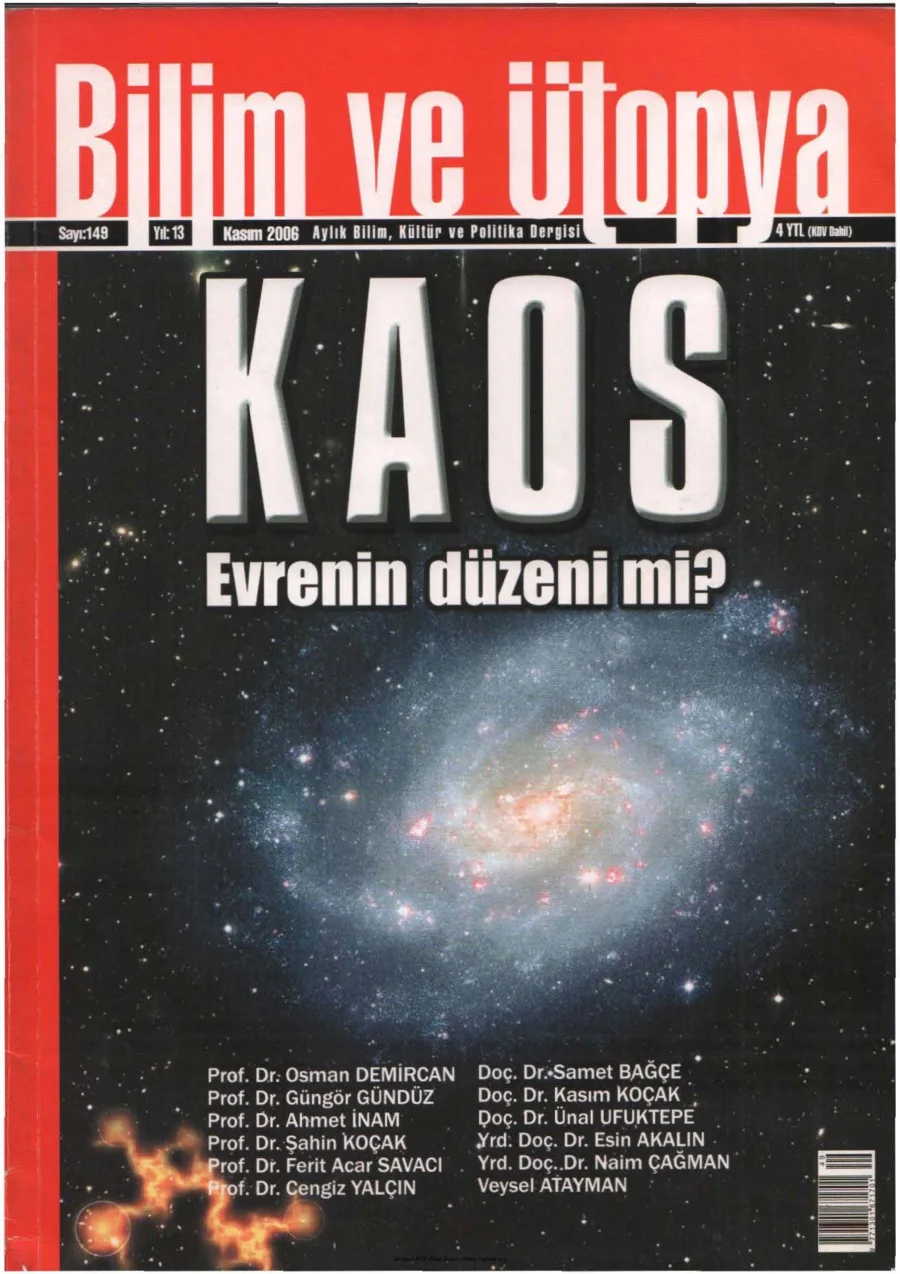 Ütopya Sayı 149 Kaos kapak görseli