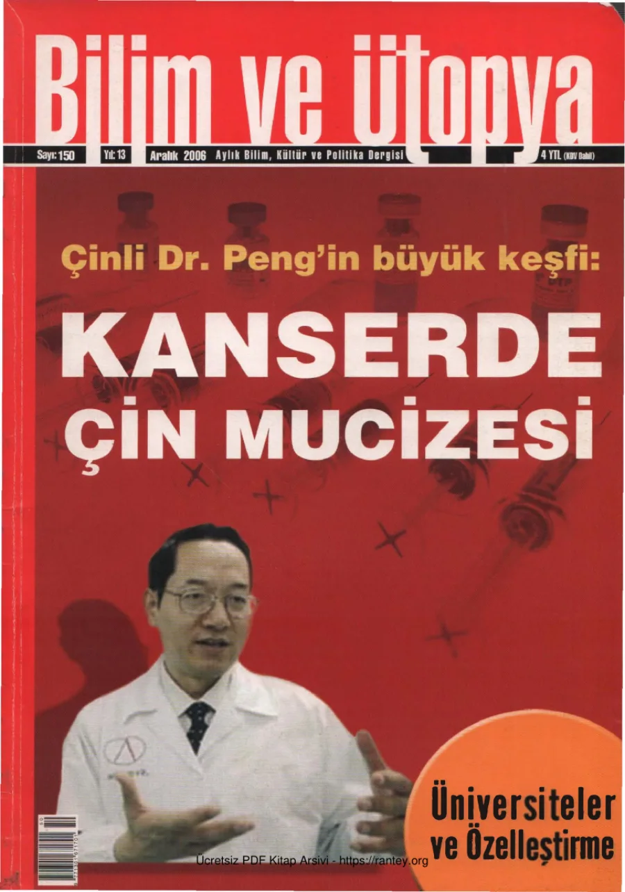 Ütopya Sayı 150 Kanserde Çin Mucizesi kapak görseli