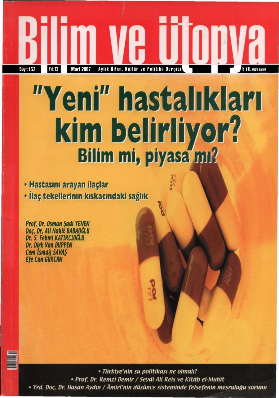 Ütopya Sayı 153 Yeni Hastalıkları Kim Belirliyor kapak görseli