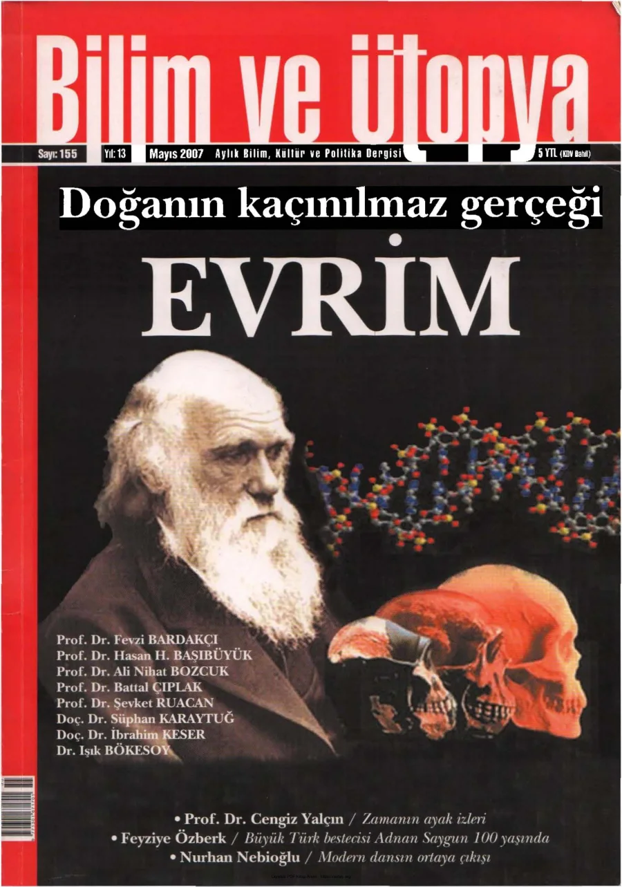Ütopya Sayı 155 Evrim kapak görseli