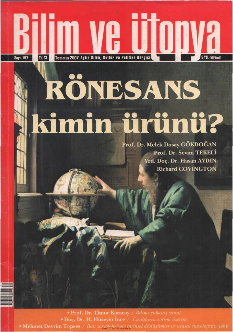Ütopya Sayı 157 Rönesans Kimin Ürünü kapak görseli