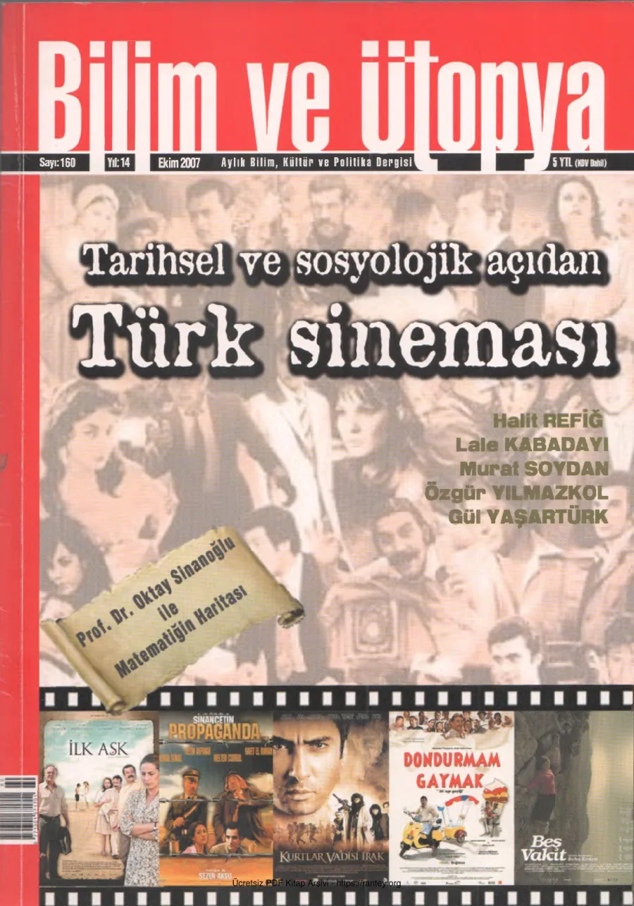 Ütopya Sayı 160 Türk Sineması kapak görseli