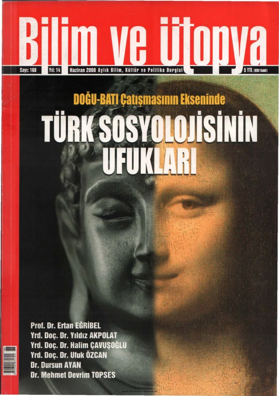 Ütopya Sayı 168 Türk Sosyolojisinin Ufukları kapak görseli