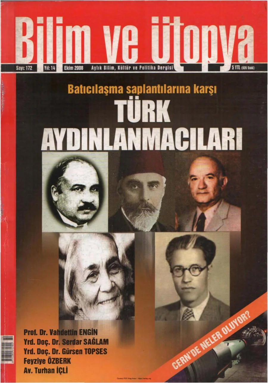 Ütopya Sayı 172 Türk Aydınlanmacıları kapak görseli