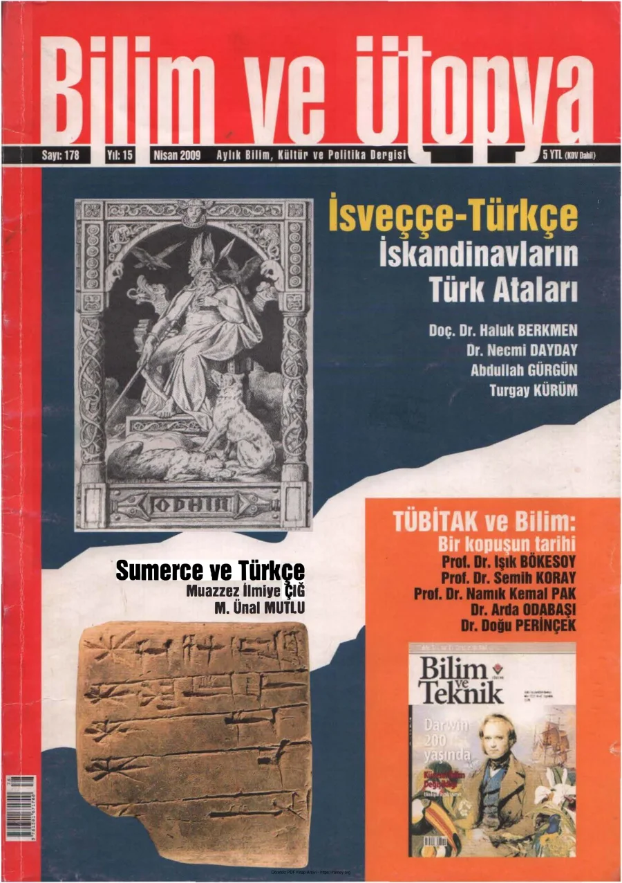 Ütopya Sayı 178 İsveççe Türkçe kapak görseli
