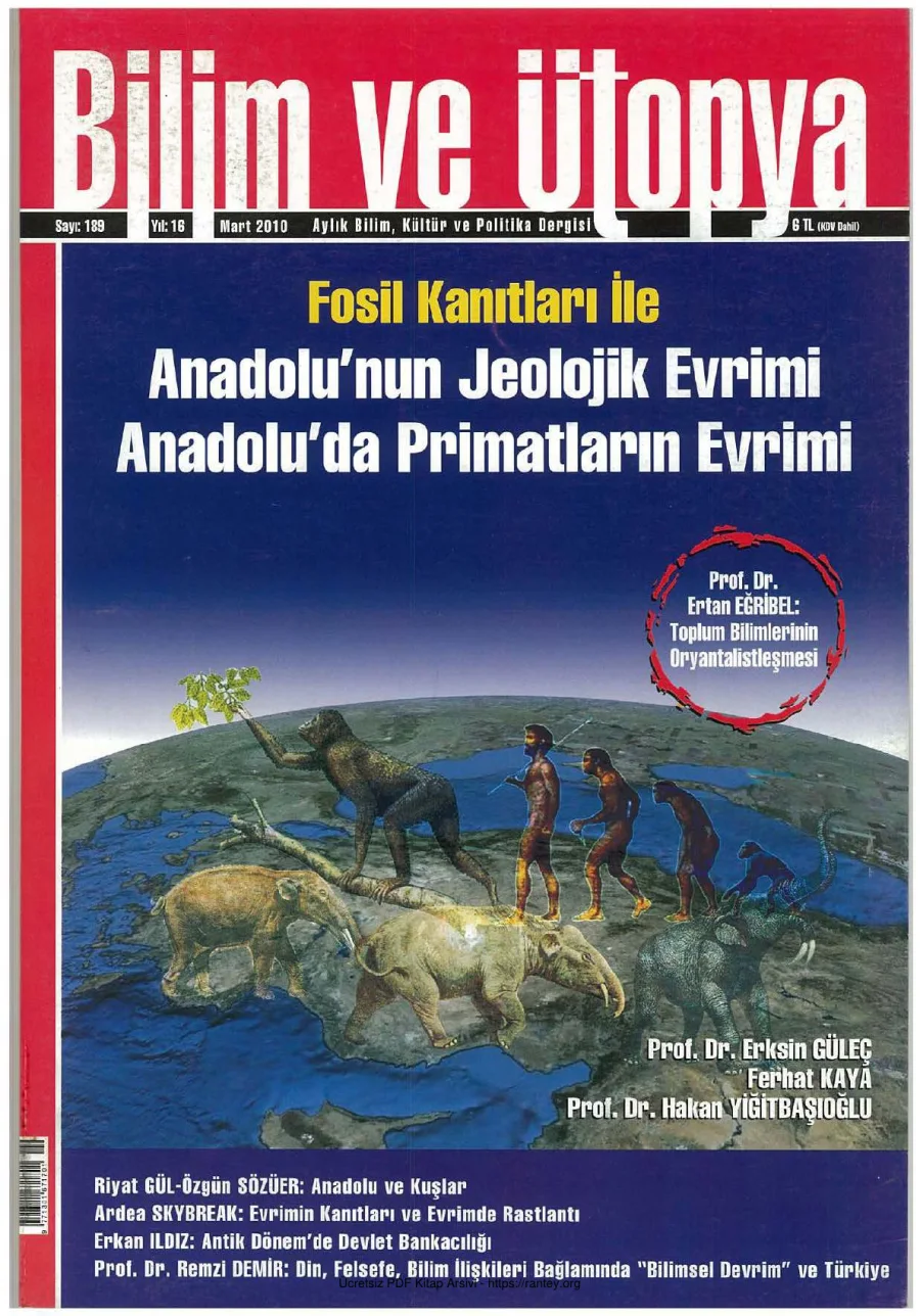 Ütopya Sayı 189 Anadolunun Jeolojik Evrimi kapak görseli